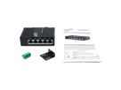 EXSYS EX-62030MPoE Mini Switch Gigabit SFP PoE+ industriel 5 ports, géré via le Web