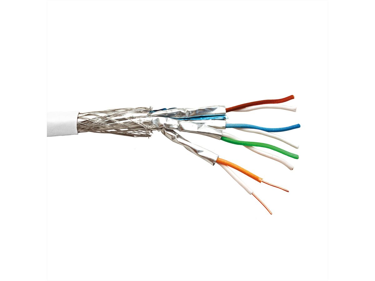 MegaLine Slim 600 S/F AWG 26/1 4P, blanc, rouleau de 350 m