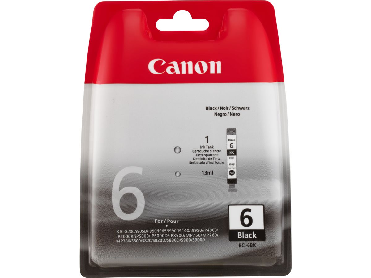 Canon Cartouche d'encre noire BCI-6BK