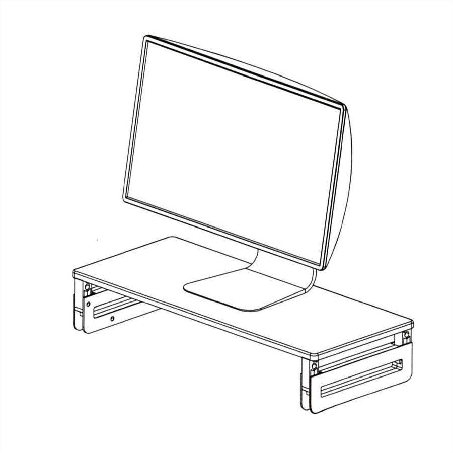 VALUE Support pour écran / ordinateur portable, réglable en hauteur