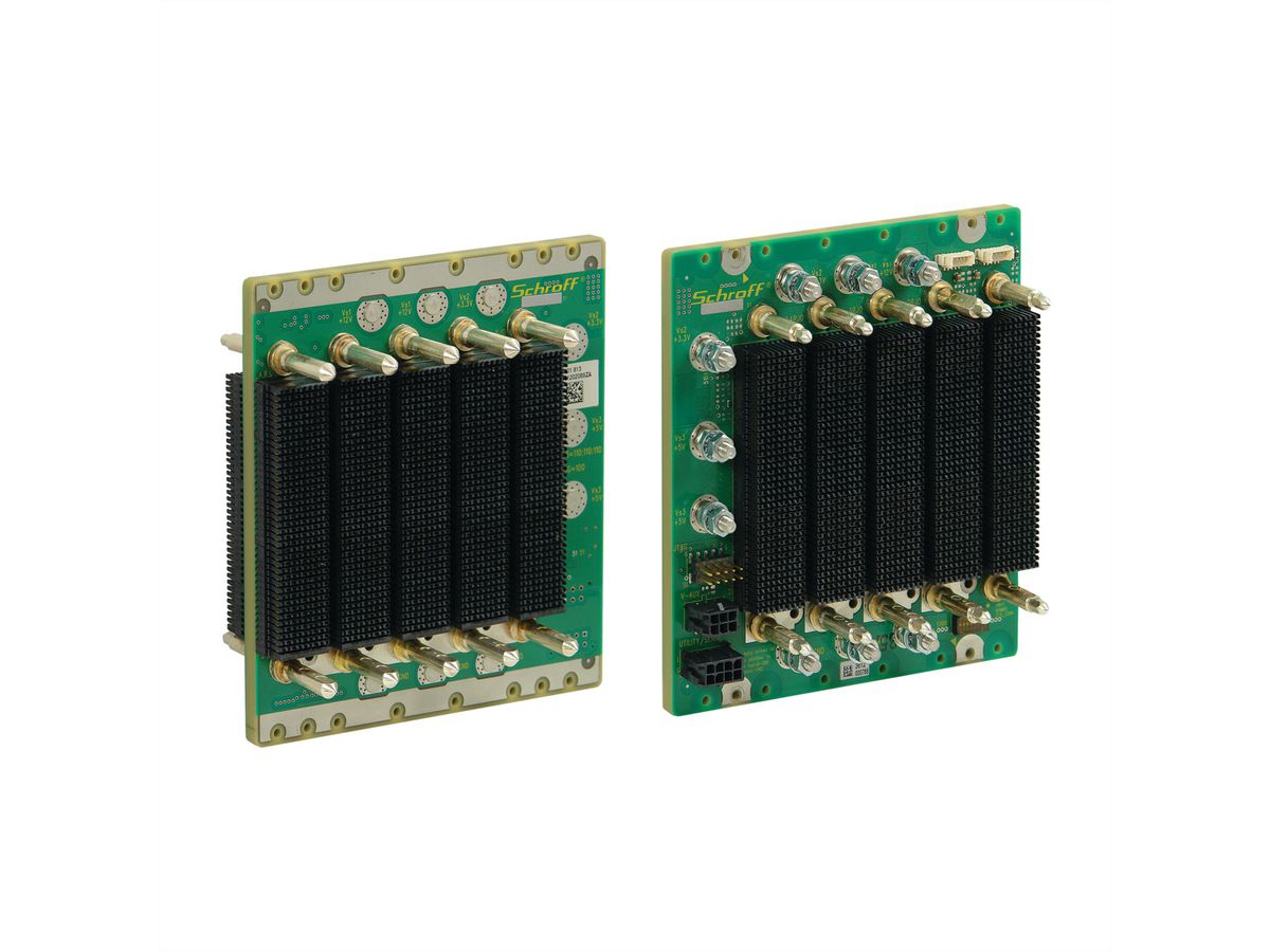 SCHROFF VPX Backplane, 3 U, 5 slots, Full-Mesh, avec RTM