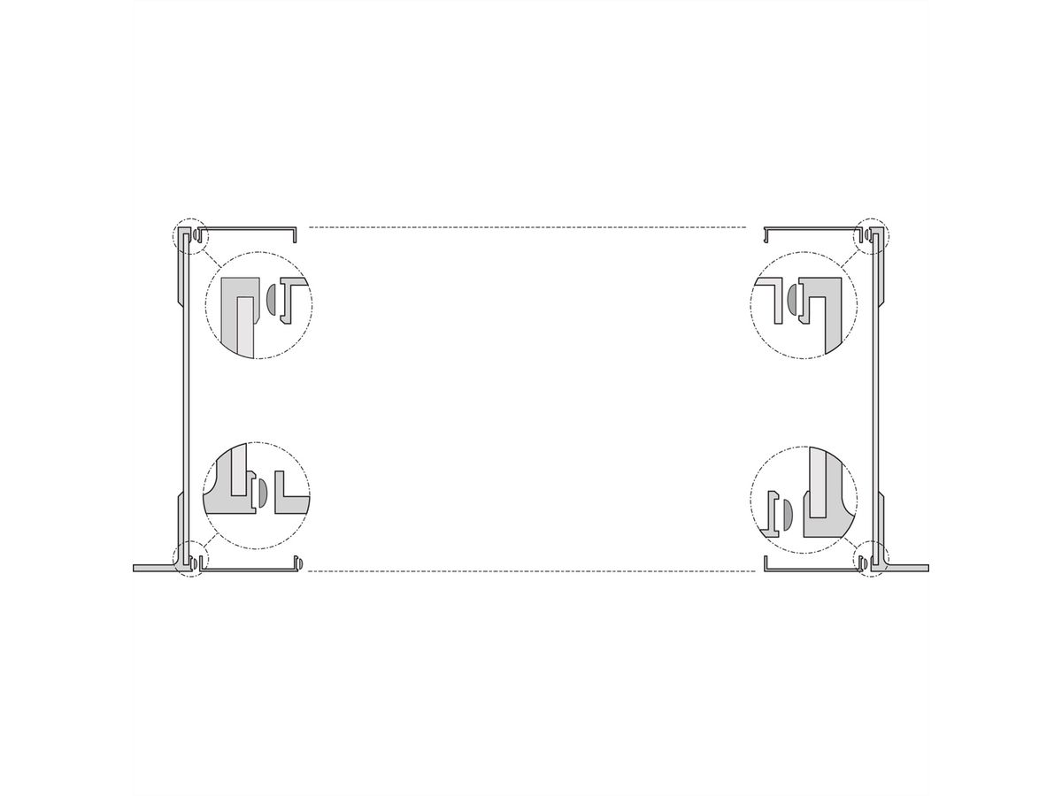 Panneau latéral SCHROFF EuropacPRO, Type F, Flexible, 3 U, 415 mm