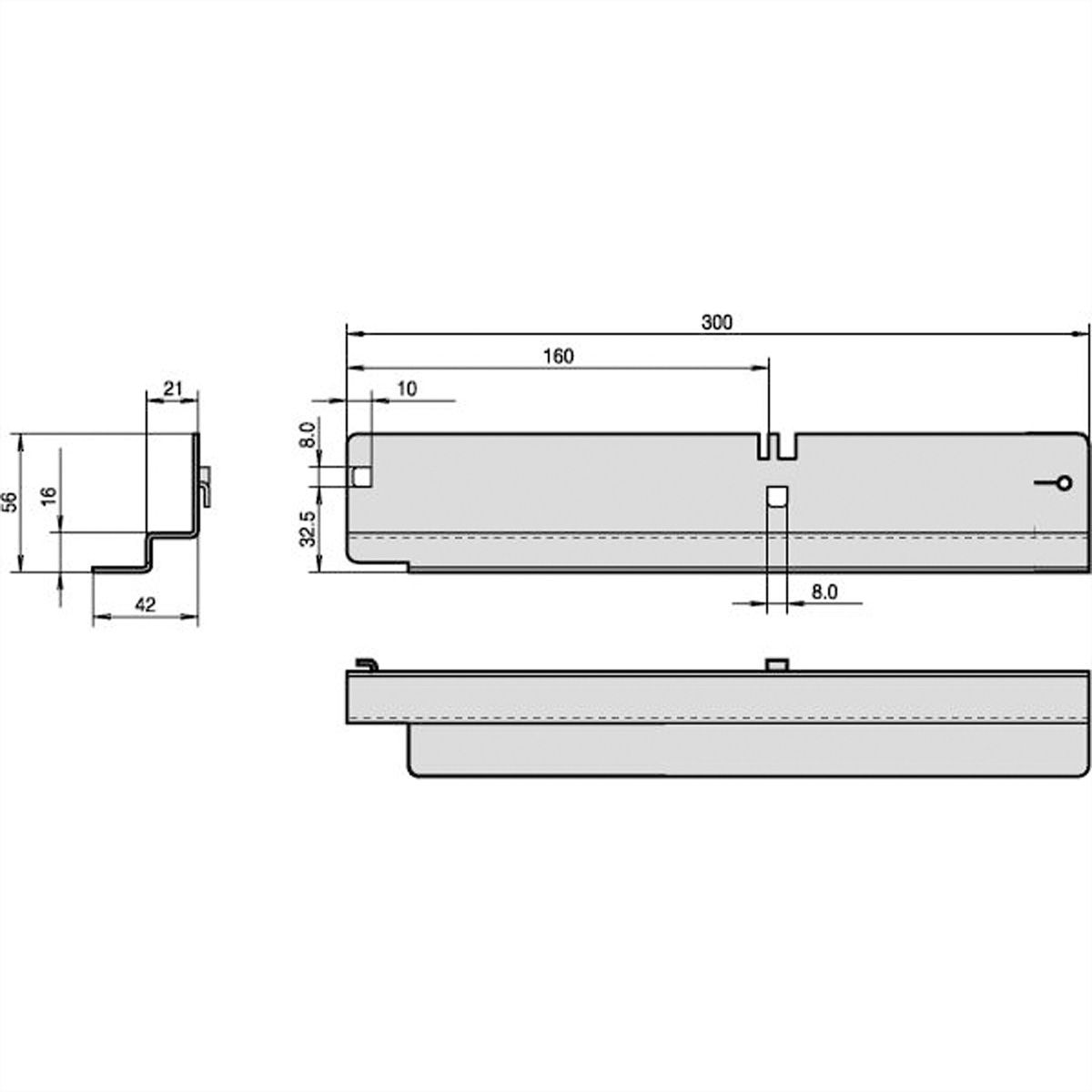Rail coulissant Labrack SCHROFF, 40 kg, 1 paire