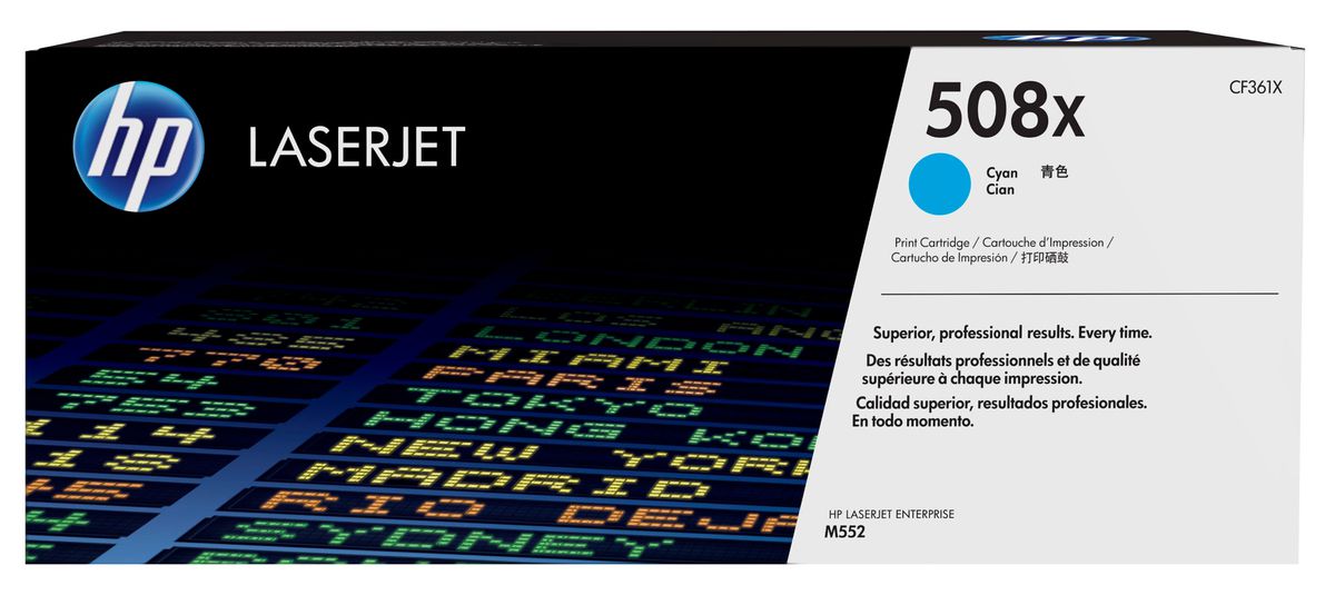HP 508X toner LaserJet Cyan grande capacité authentique