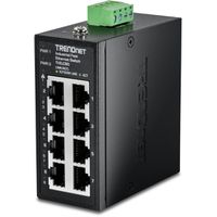 TRENDnet TI-ELC80 Mini switch industriel rail DIN, Fast Ethernet à 8 ports