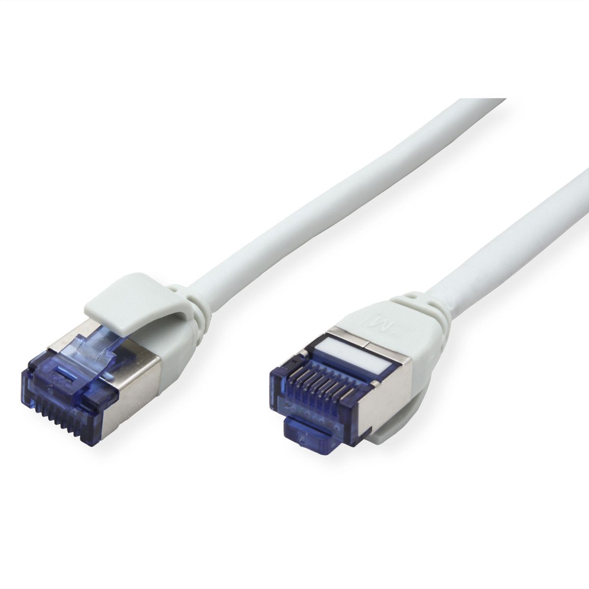 ROLINE Cordon Cat.6A (Classe EA) S/FTP (PiMF), LSOH, PoE , gris, 0,3 m
