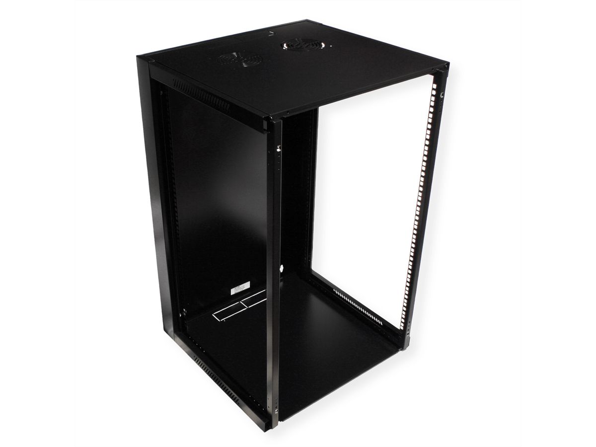 VALUE Armoire murale 18 UH (HxLxP) 910x570x600mm, noir