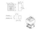 TELEGÄRTNER Module pour boîtier blanc, 2 prises