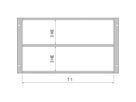 SCHROFF Kit de montage combiné pour châssis, 84:0 HP