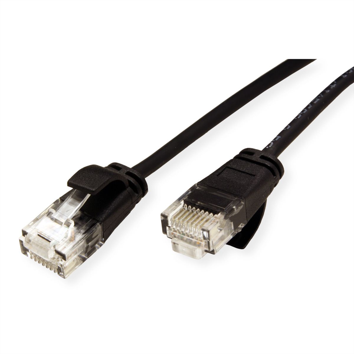 ROLINE Cordon Data Center UTP Cat.6A (Classe EA), LSOH, slim, noir, 2 m