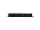 EXSYS EX-1184HMVS-2 Hub USB 3.2 Gen1 métal à 4 ports, protection de surtension 15KV ESD