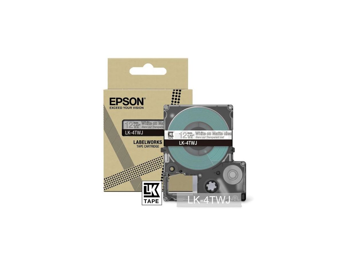 Epson LK-4TWJ Noir, Transparent