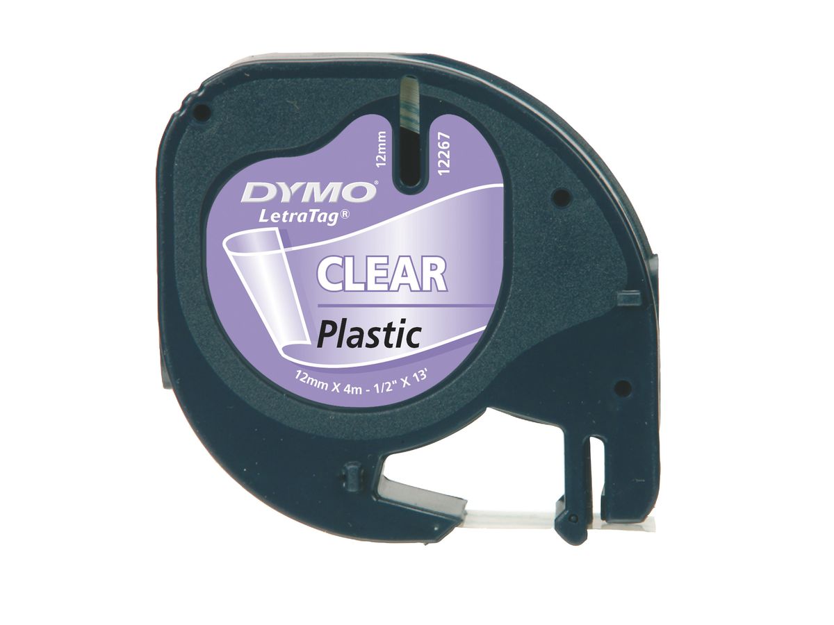 DYMO S0721530 ruban d'étiquette Noir sur transparent