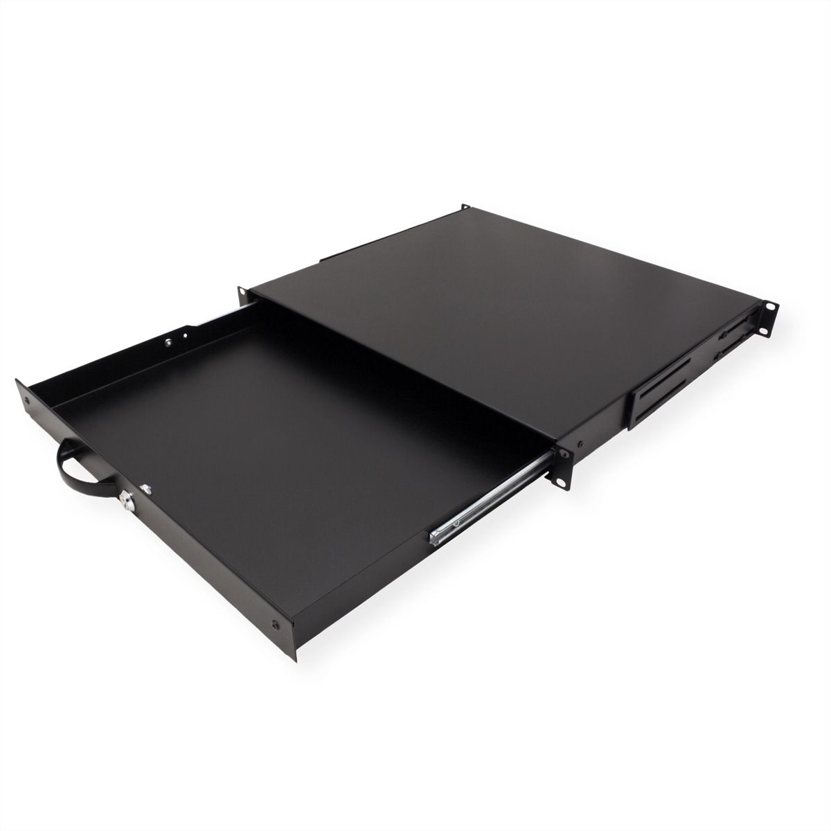 ROLINE 19" Tiroir pour clavier 1U, 400P verrouillable noir