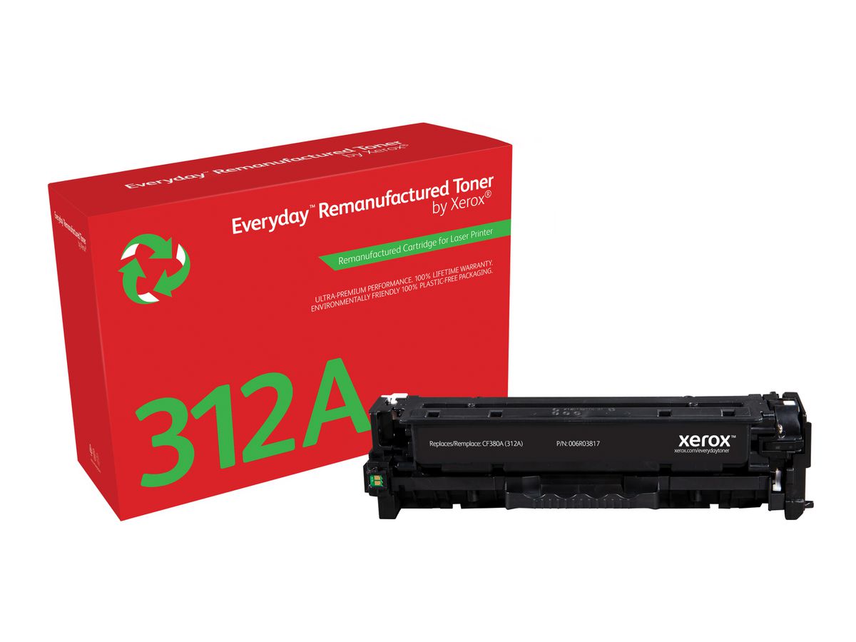 Everyday Toner Noir ™ de Xerox compatible avec HP 312A (CF380A), Capacité standard