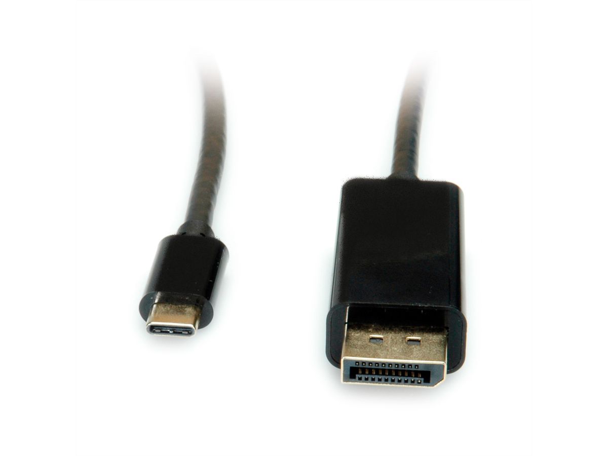 VALUE Câble adaptateur type C - DisplayPort, v1.2, M/M, 1 m