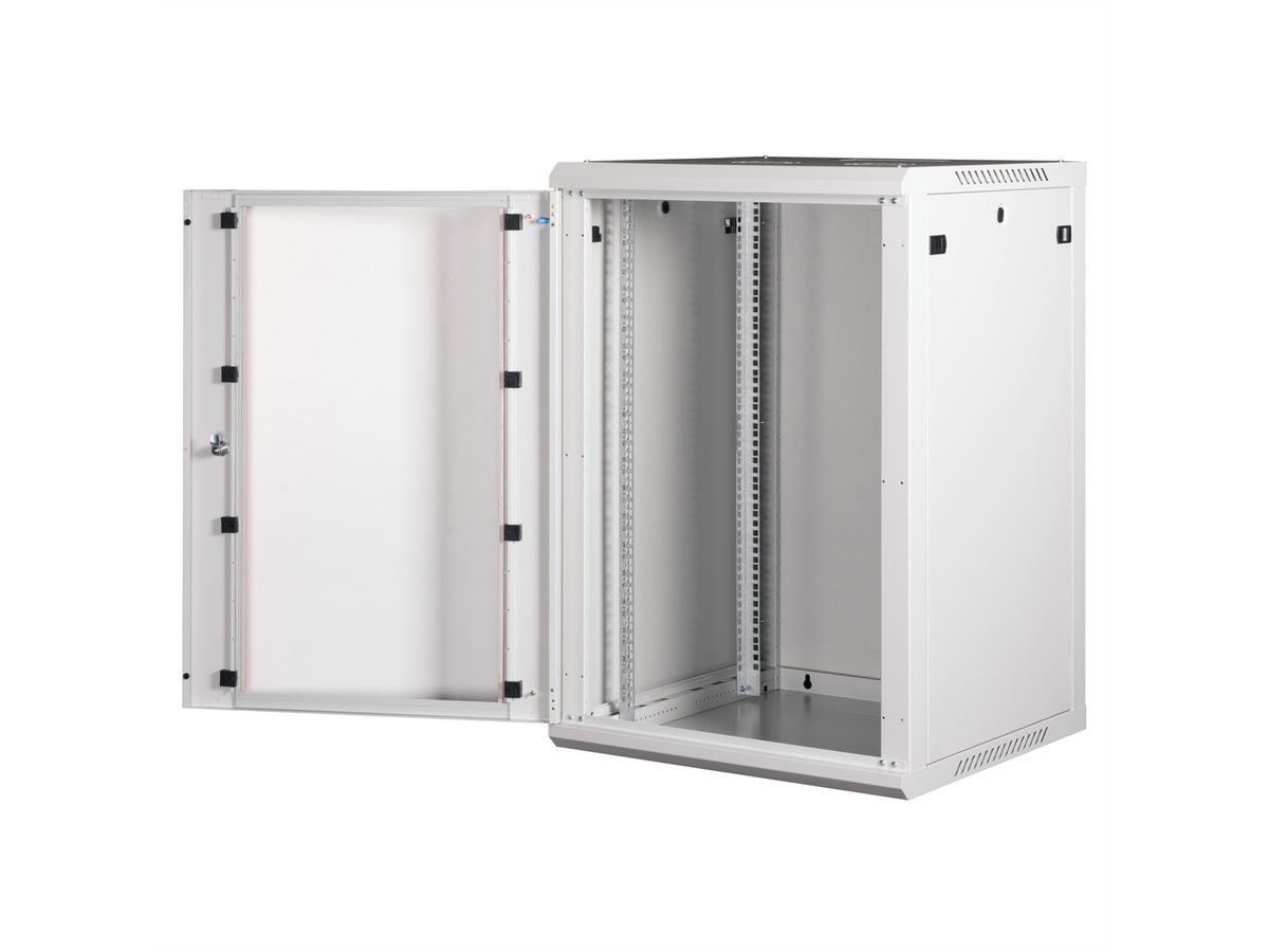 ROLINE 19" Boîtier mural Basic Plus 18U, 600x600 LxP gris