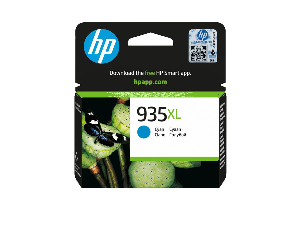 HP 935XL cartouche d'encre cyan authentique grande capacité