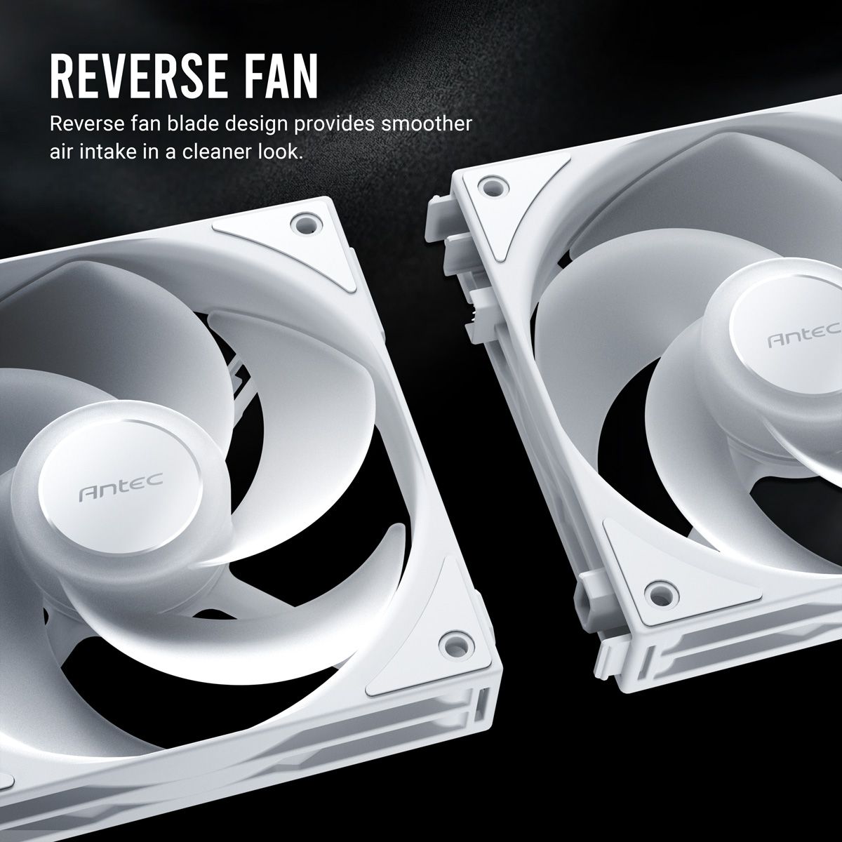 ANTEC C120 ARGB Ventilateur de boîtier PC inversé 120 mm, lot de 3, noir