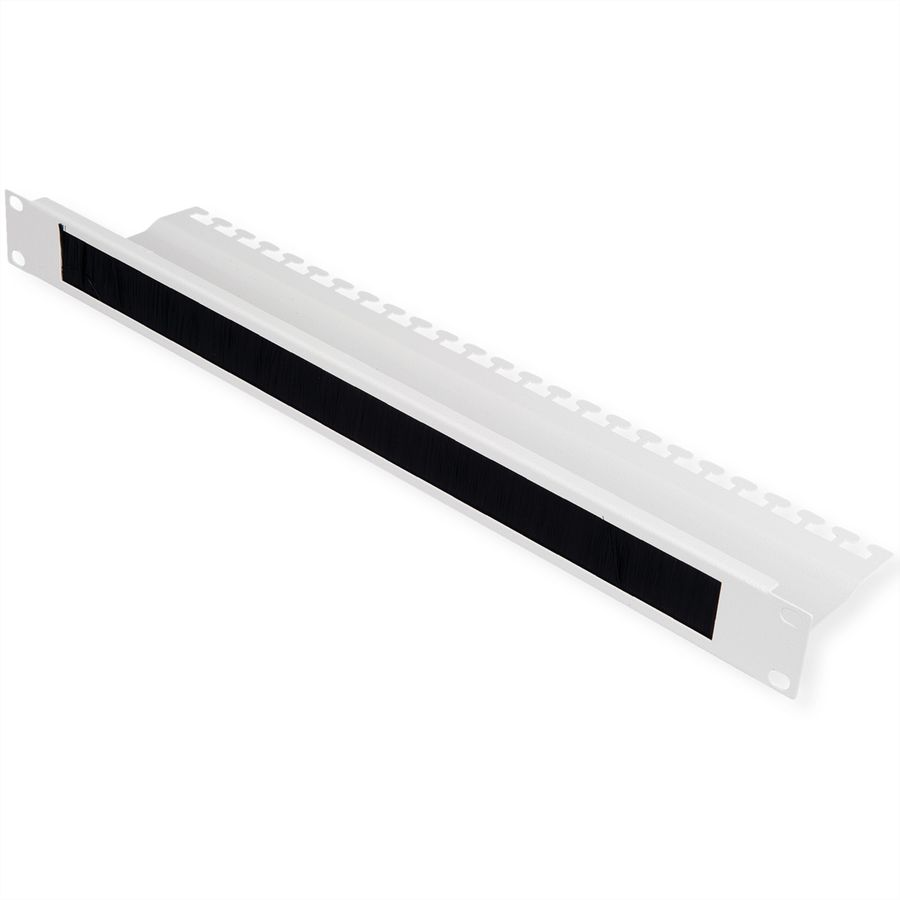 ROLINE 19" Passe-câbles, Avec brosse 1U gris