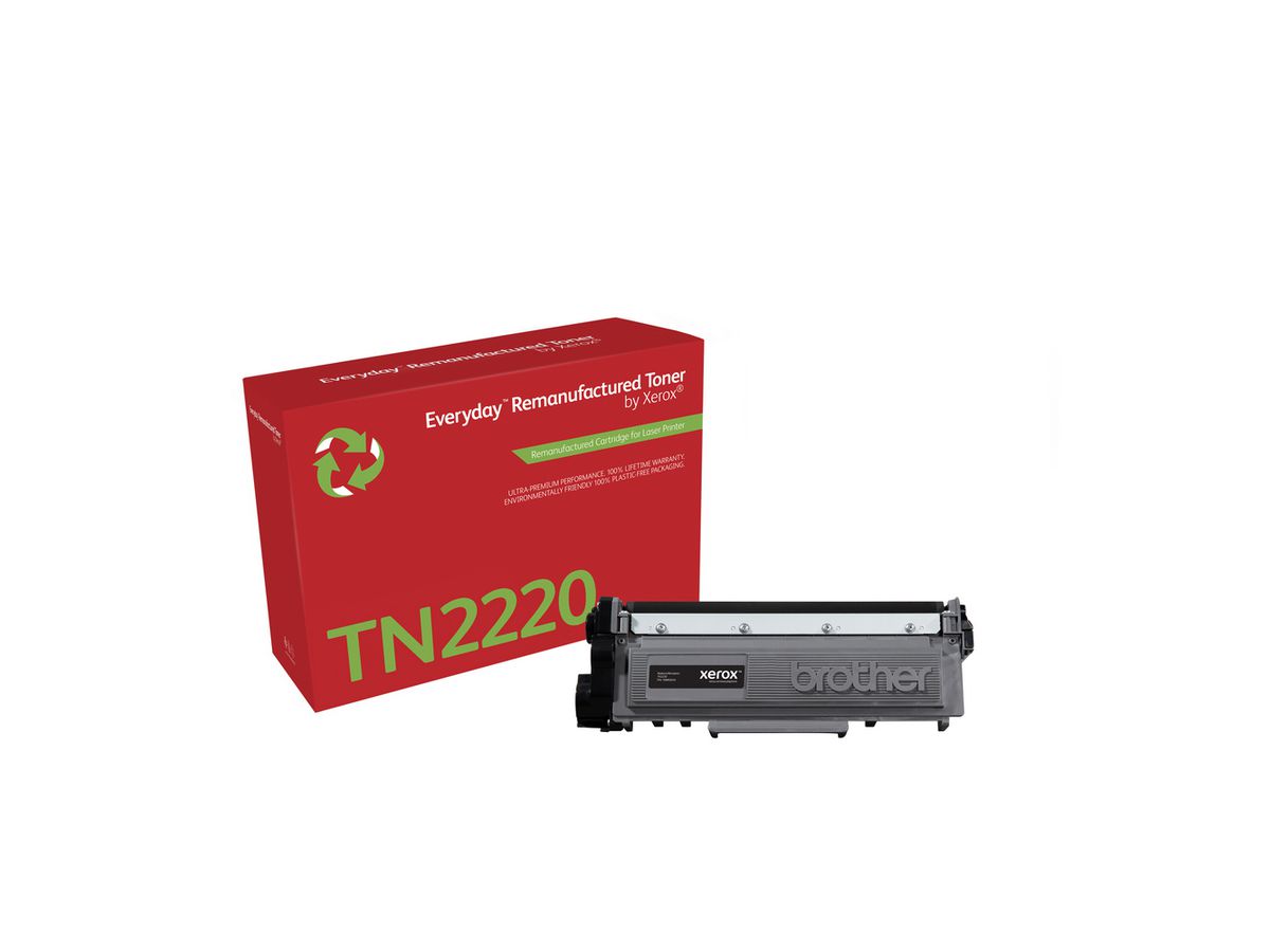 Remanufacturé Everyday Toner Noir de Xerox pour Brother TN2220, Haute capacité