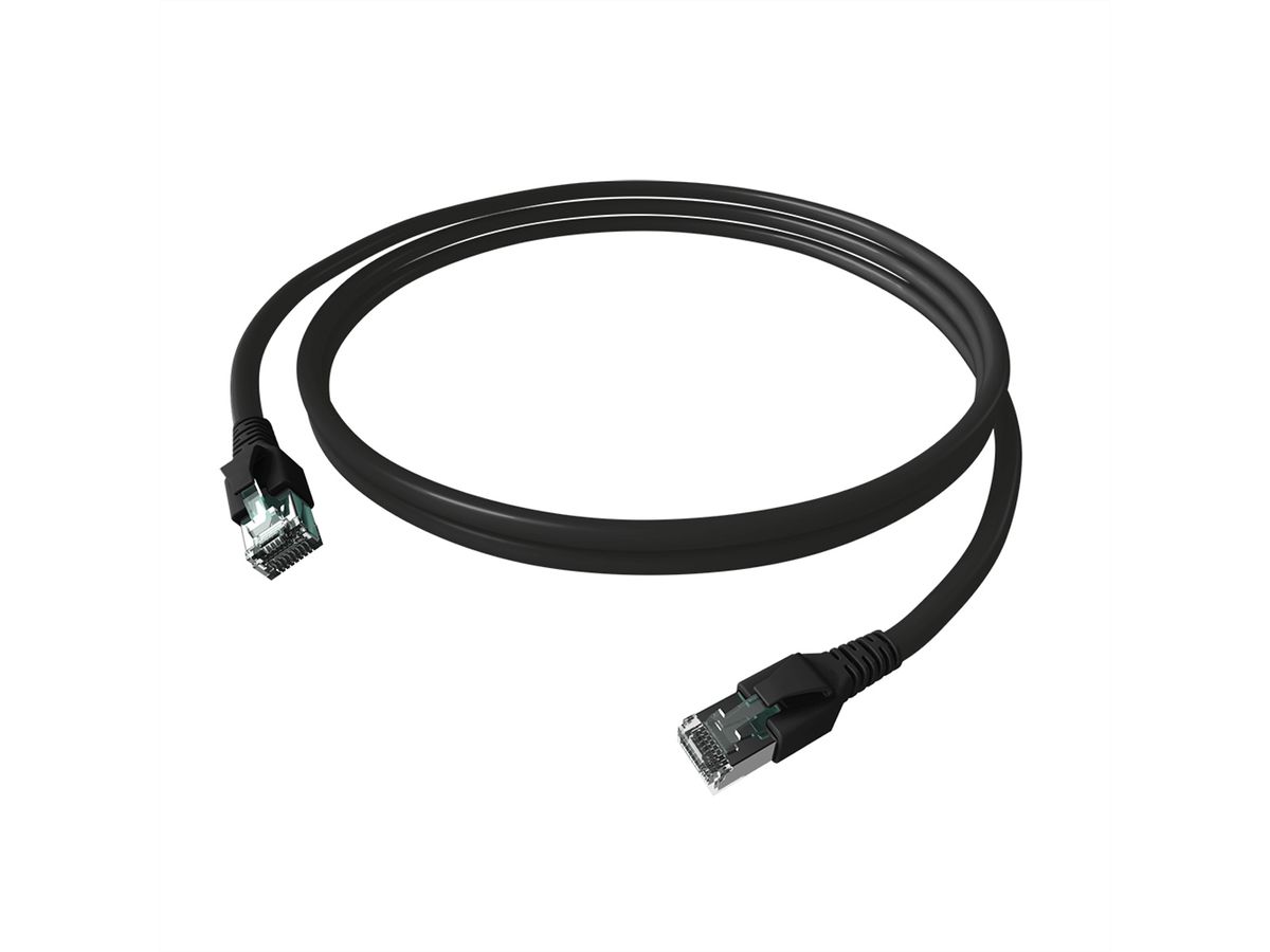 EasyLan FlexBoot Cordon Cat.6A, S/FTP, noir, 5 m