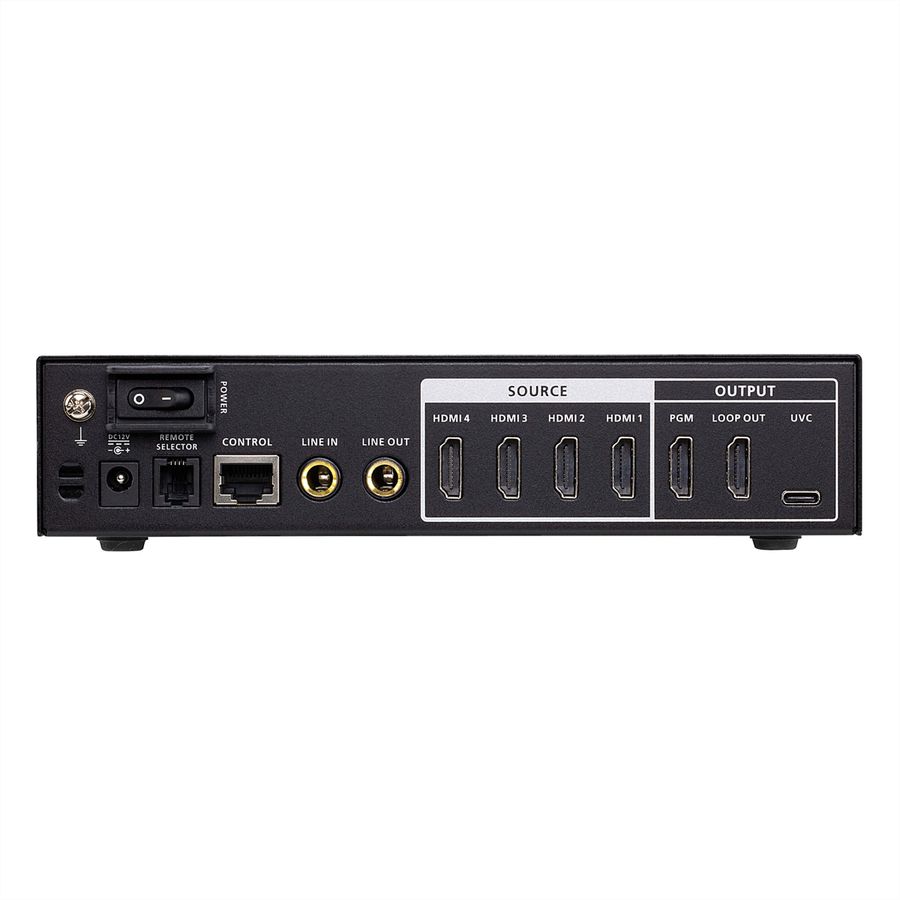 ATEN UC3430 CAMLIVE™ PRO 4K Commutateur vidéo HDMI vers USB, 4 entrées