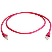 TELEGÄRTNER Cordon S/FTP Cat.6A 10/100/1000BT , croisé, rouge, 2 m