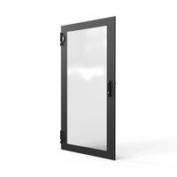 SCHROFF Porte 1400H 800L verre IP20 fermeture 1 point RAL7021
