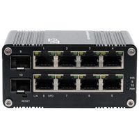 EXSYS EX-62035M-SFP Mini commutateur Gigabit industriel 8+2 ports, géré par le Web