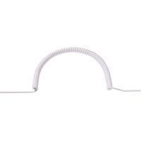 BACHMANN Câble spirale 0,5m-2m, blanc, H05VV-F 3G1,5mm²