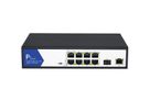 VALUE Switch PoE+ Gigabit Ethernet, 8+2 ports Uplink (1x GbE + 1x SFP)