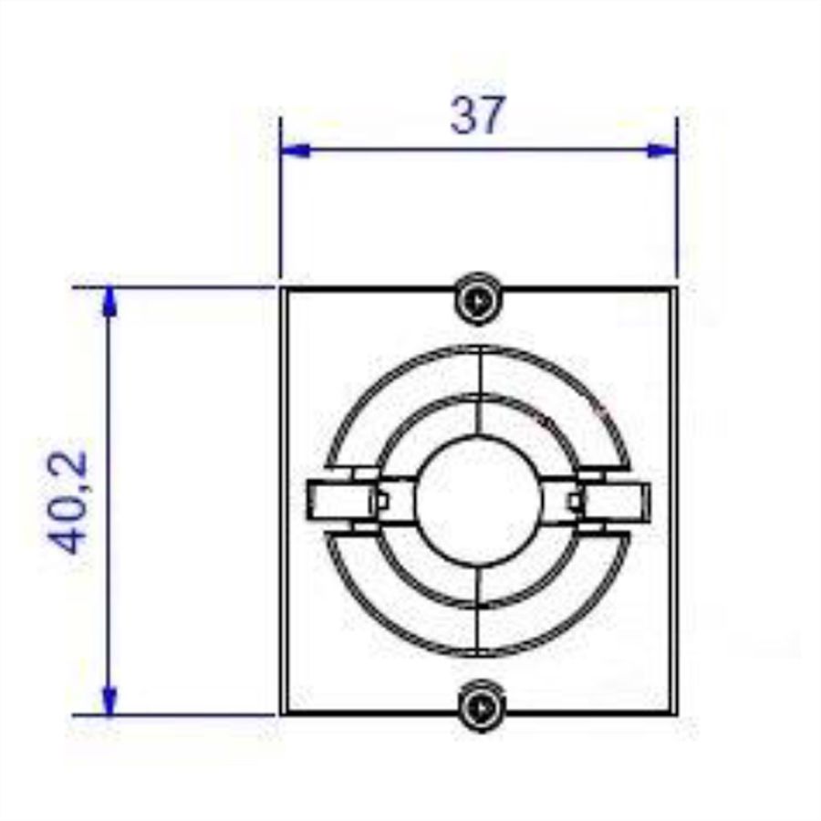BACHMANN cadre 1xKBD Ø 11 mm