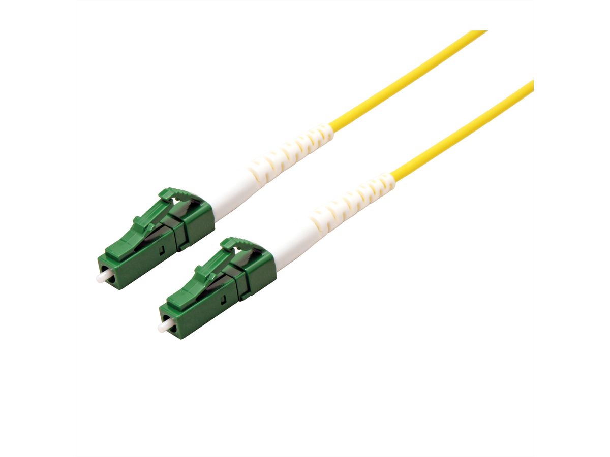 ROLINE Câble réseau à fibre optique 9/125µm OS2, LC/LC APC, LSOH, simplex, jaune, 2 m