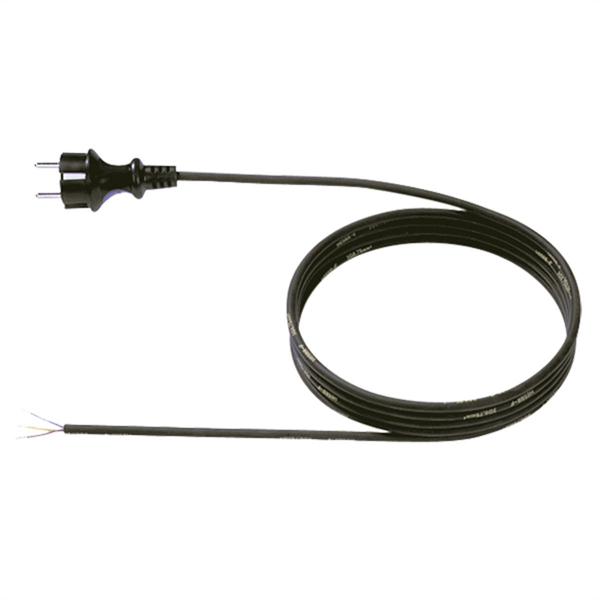 BACHMANN Câble néoprène 3G1.00 3m, H07RN-F 3G1.00 noir 32/fils ouverts