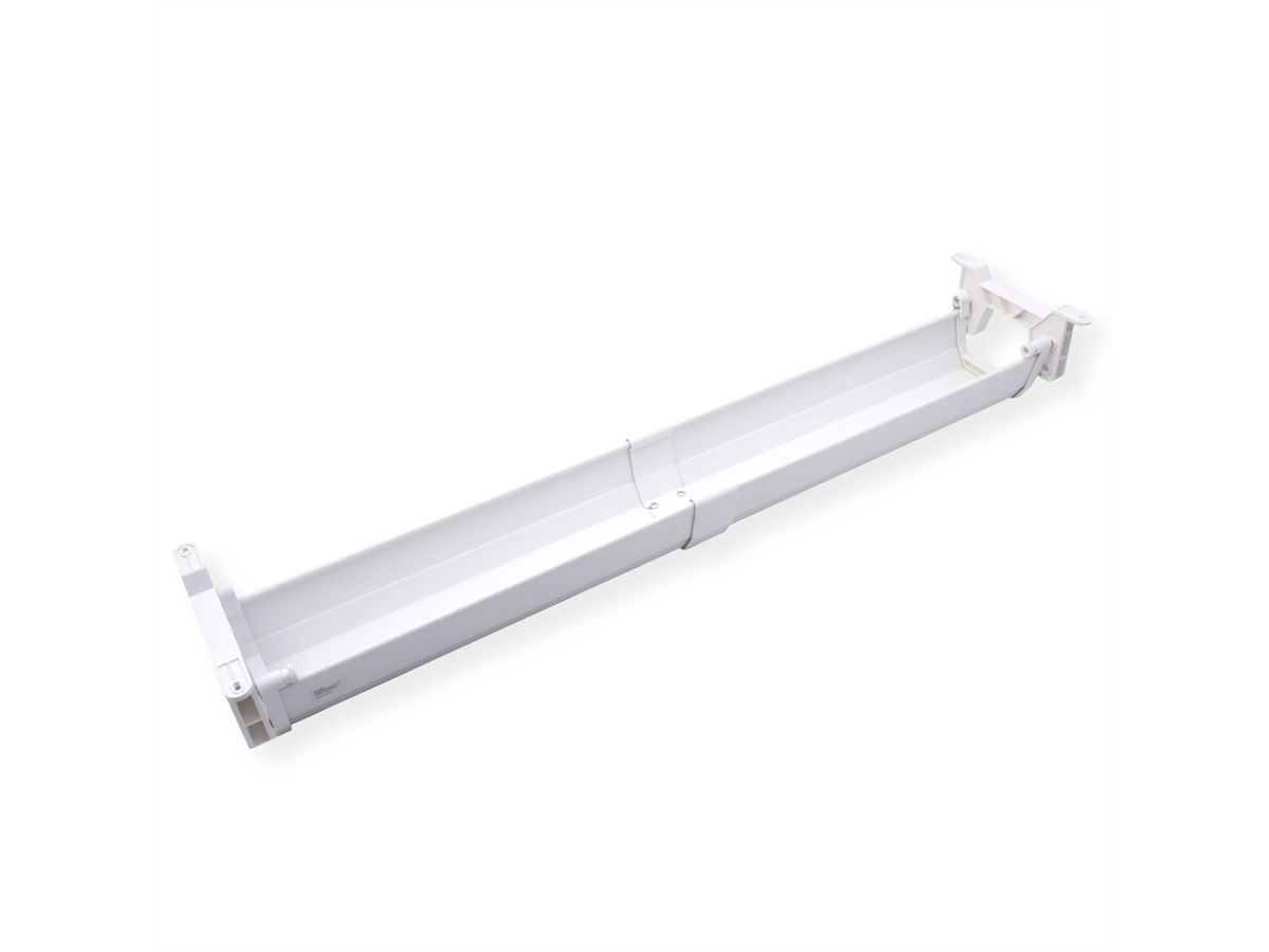 ROLINE Easy2Open Canal de câbles, montage sous le bureau, blanc, 85,8 cm