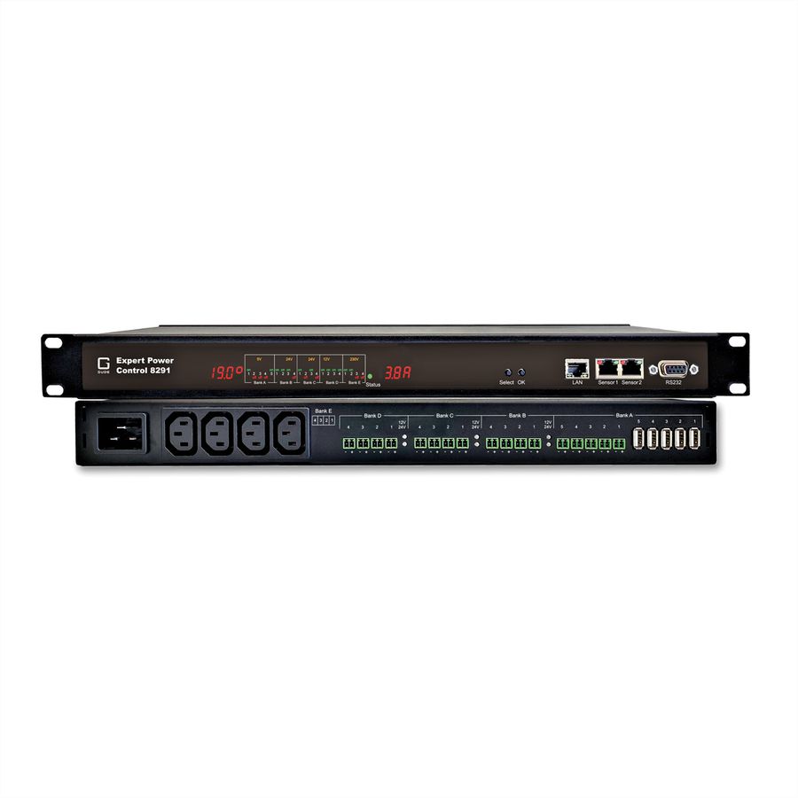 GUDE 8291-2 EPC PDU AC/DC à 21 ports, mesure individuelle des ports