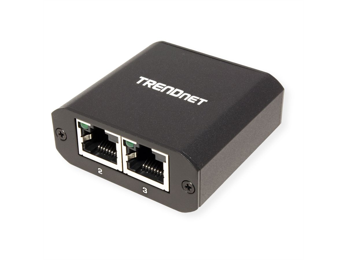 TRENDnet TEG-102S Répartiteur Gigabit à 2 ports avec alimentation USB de type C