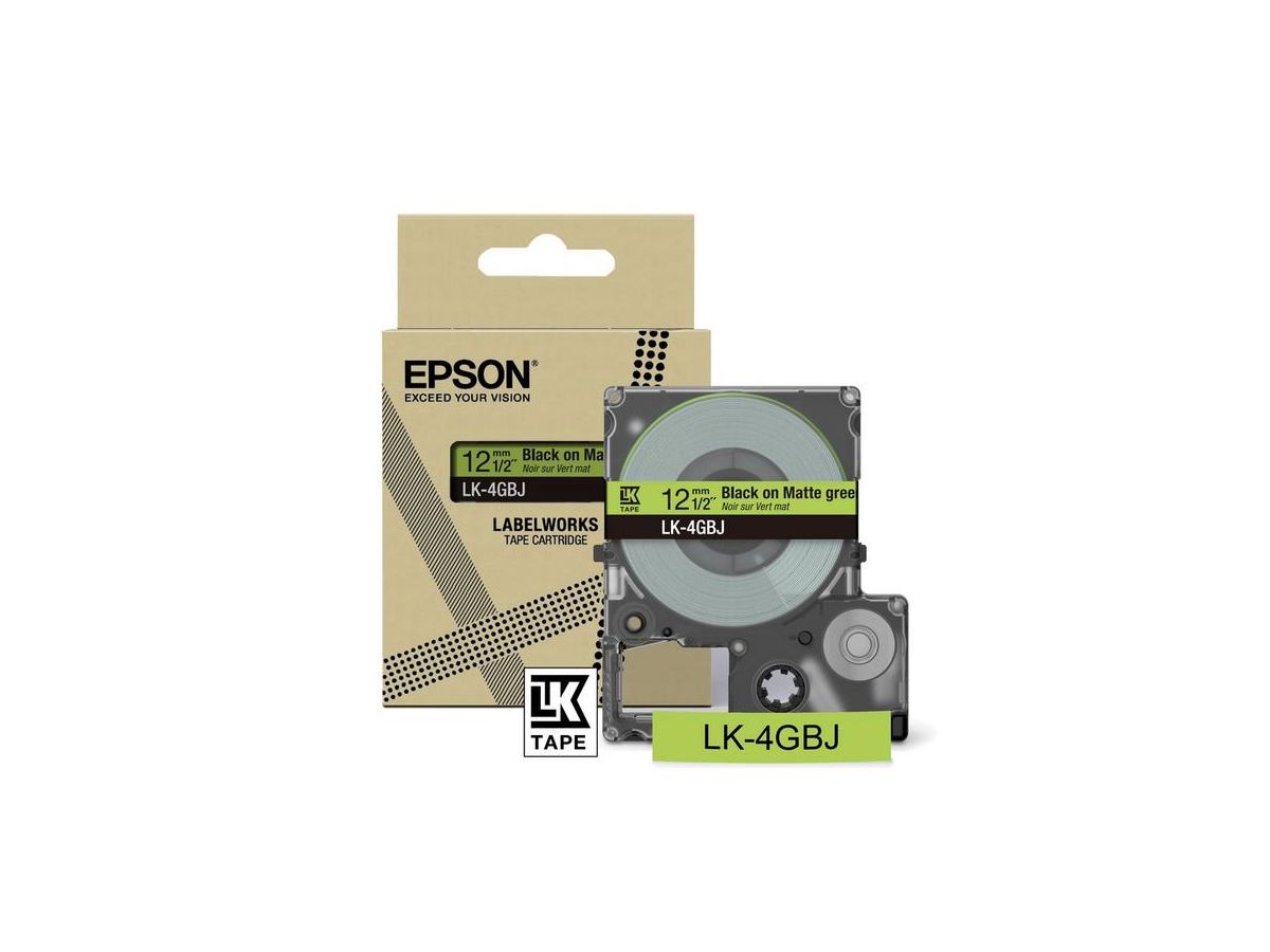 Epson LK-4GBJ Noir, Vert