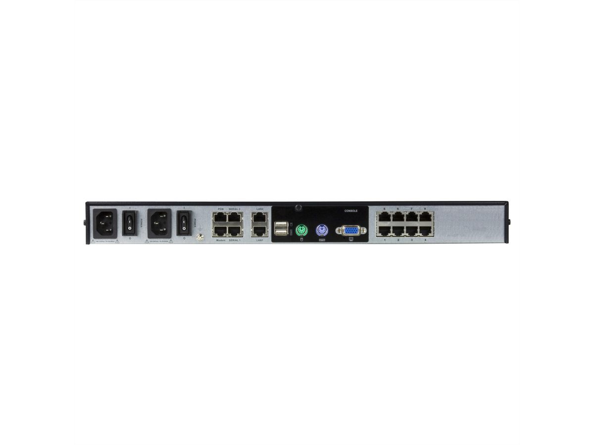 ATEN KN1108VA Switch KVM sur IP Cat5, 8 ports, 1 local/1 distant, support virtuel
