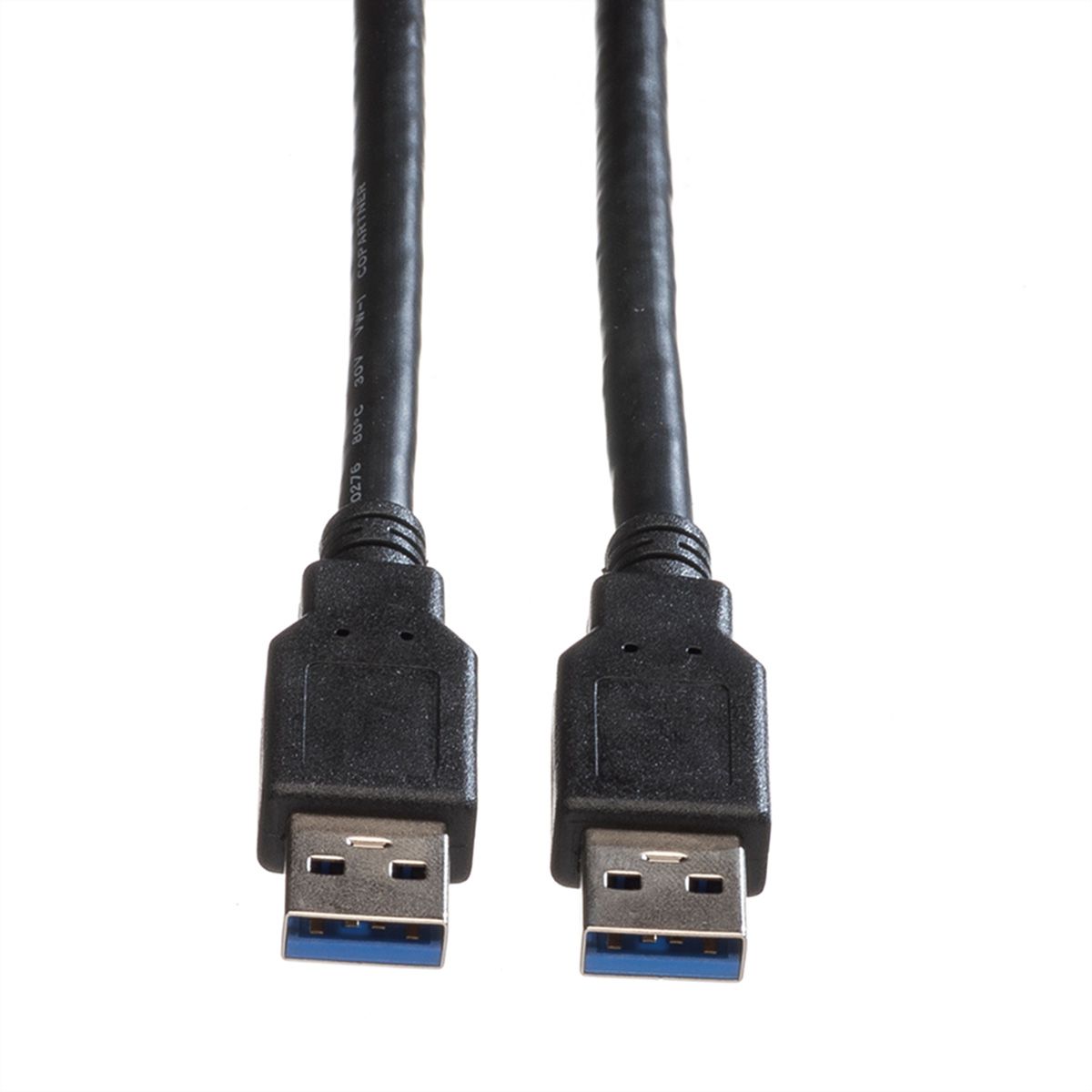 ROLINE Câble USB 3.2 Gen 1 Type A-A, noir, 1,8 m
