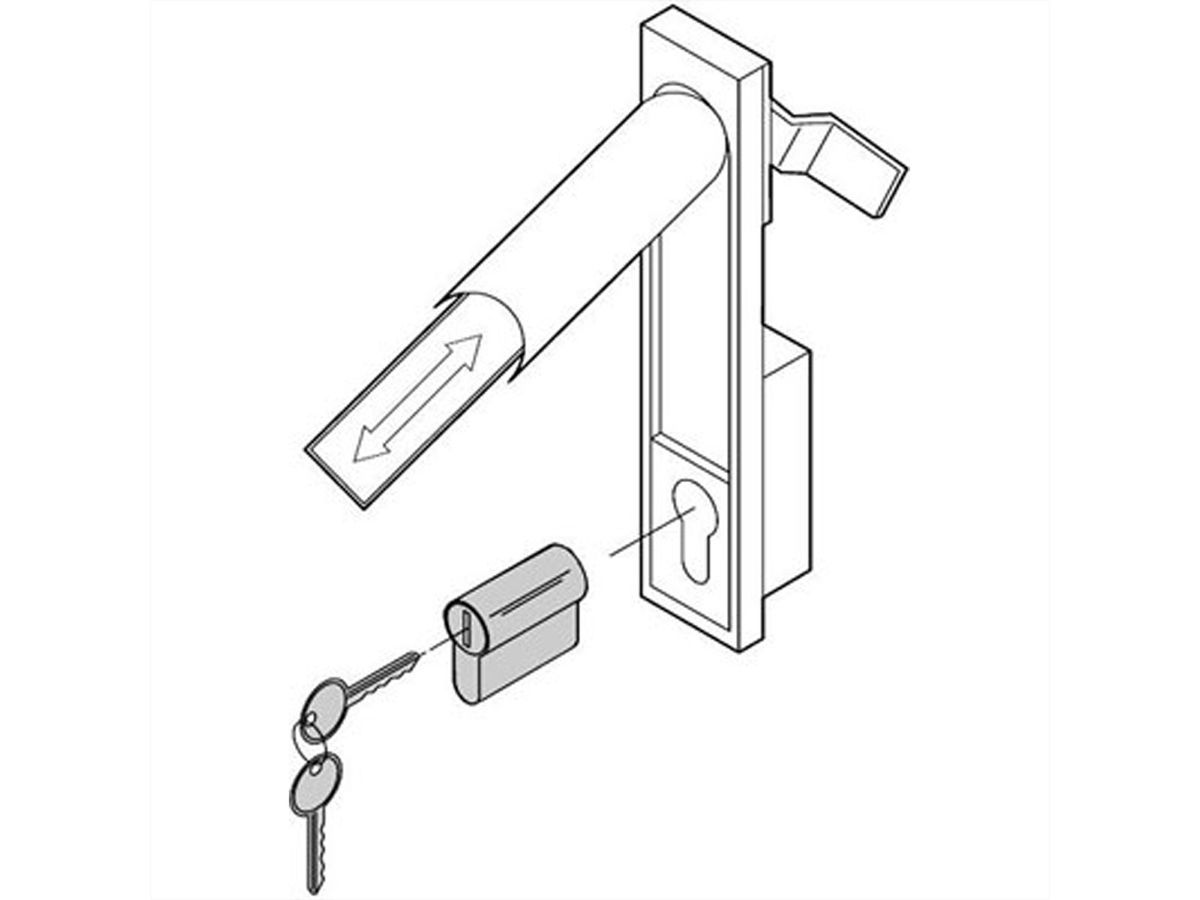 SCHROFF Kit d'installation pour serrure