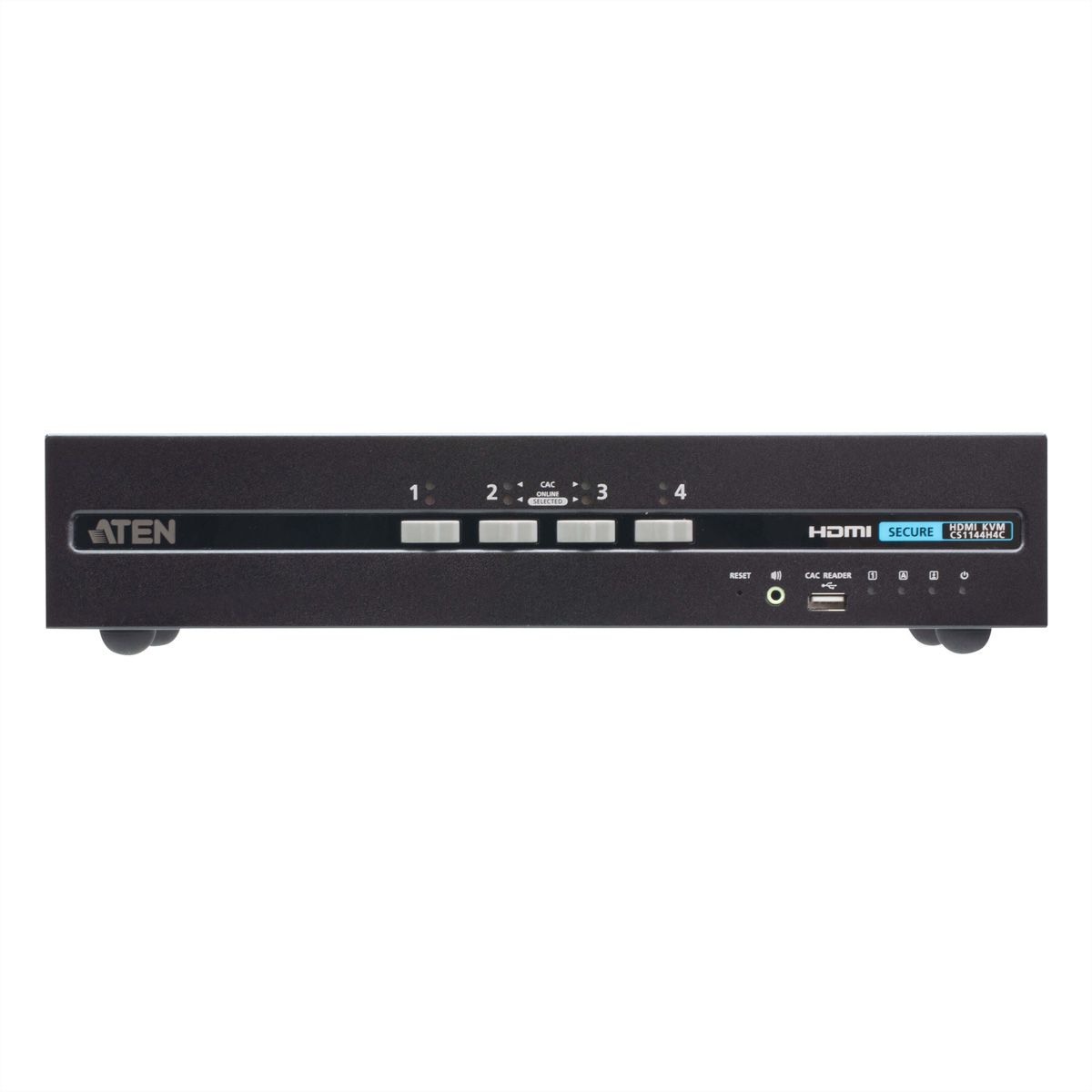 ATEN CS1144H4C Commutateur KVM sécurisé HDMI à 4 ports USB et double affichage avec CAC