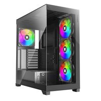 XILENCE Xilent Gleam X818.ARGB Gaming ATX PC noir, Tour RGB ATX Midi