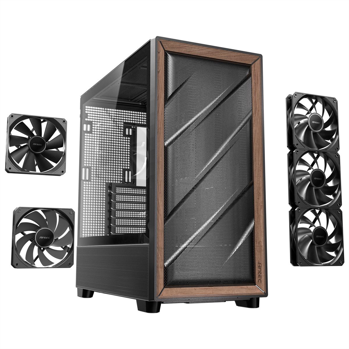 ANTEC FLUX Boîtier PC Midi Tower Gaming ATX, noir
