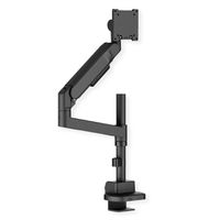 ROLINE Support LCD lourd, montage sur bureau, 4 articulations, jusqu'à 22/27 kg, noir