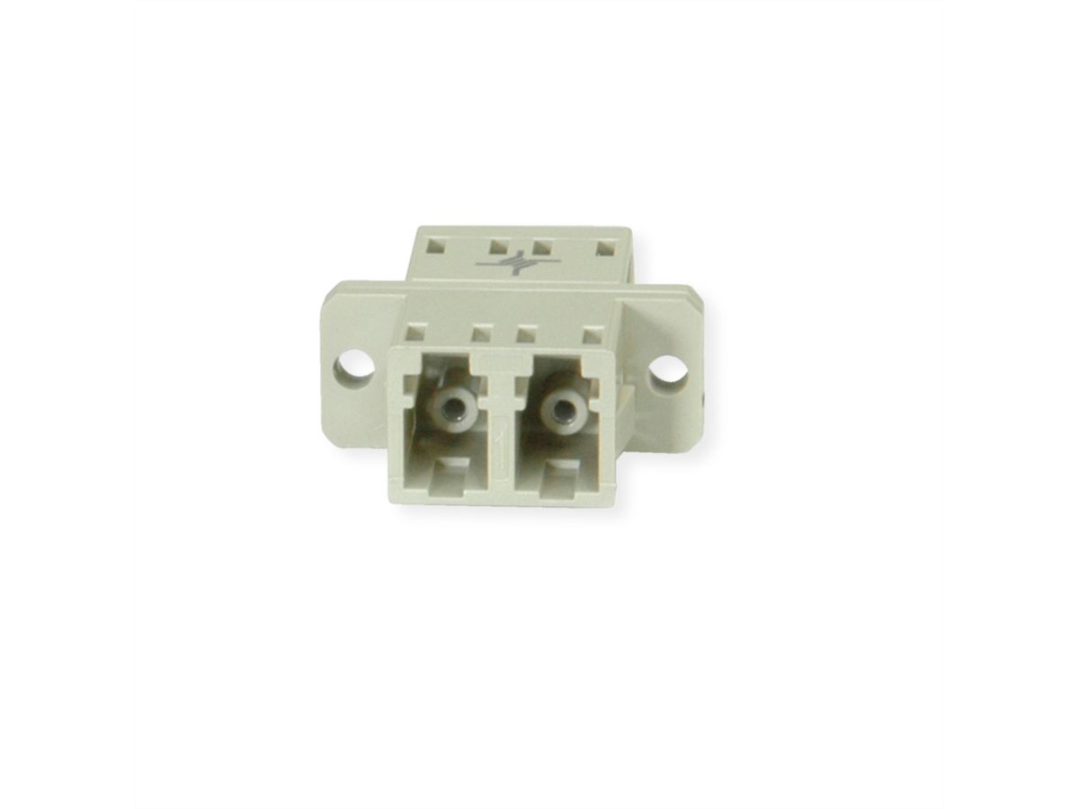 TELEGÄRTNER Coupleur LD Duplex, Multimode, Manchon en céramique, boîtier en plastique, beige, Z77