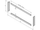 SCHROFF Cadre frontal pour le blindage CEM pour le montage horizontal de tableaux, 3 U, 20 HP