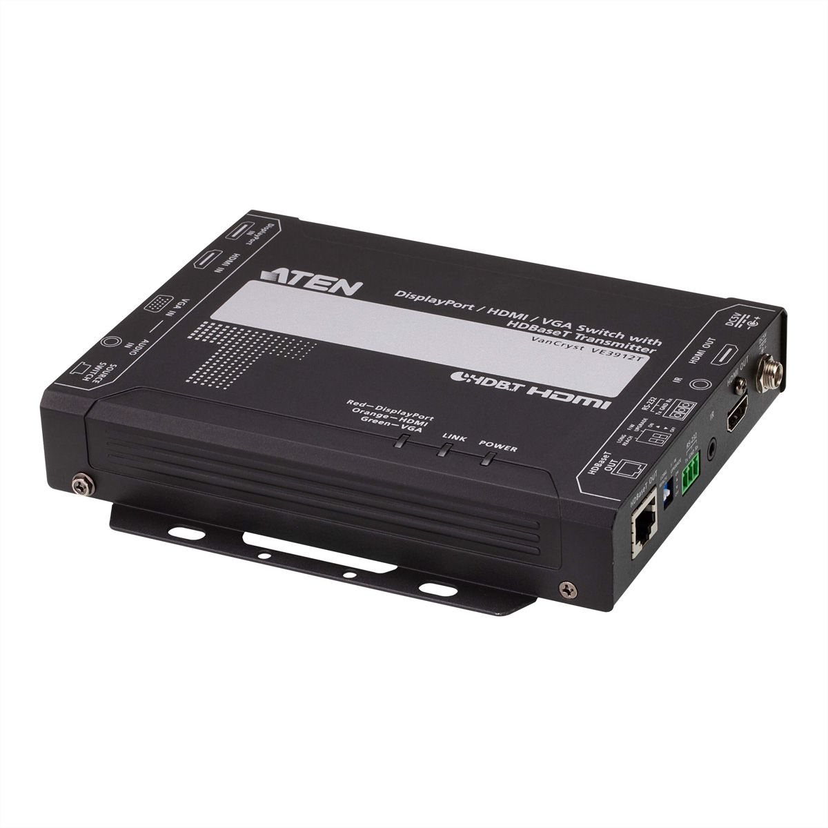 ATEN VE3912T Switch DisplayPort / HDMI / VGA avec émetteur HDBaseT