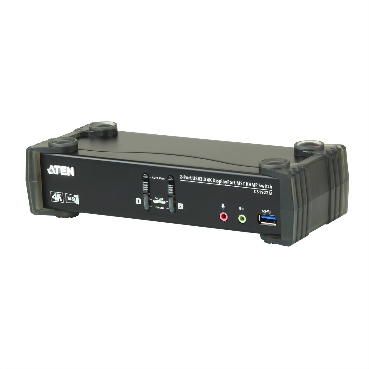 ATEN CS1922M Commutateur KVMP™ MST DisplayPort 4K 2 ports USB 3.0